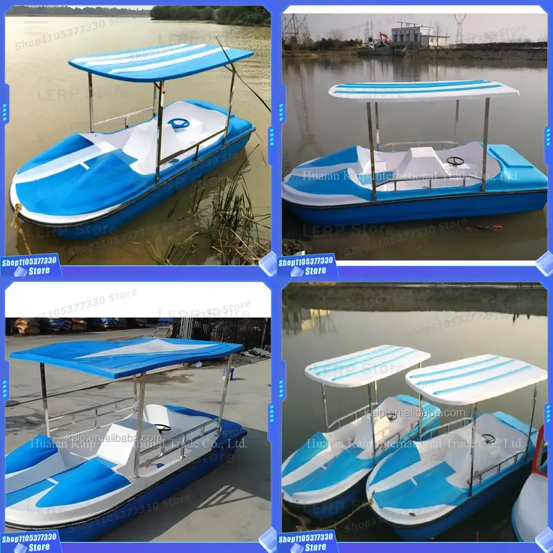 Fishing Equipment Logo - Promo Terbatas Perahu Pedal Fiber Biru